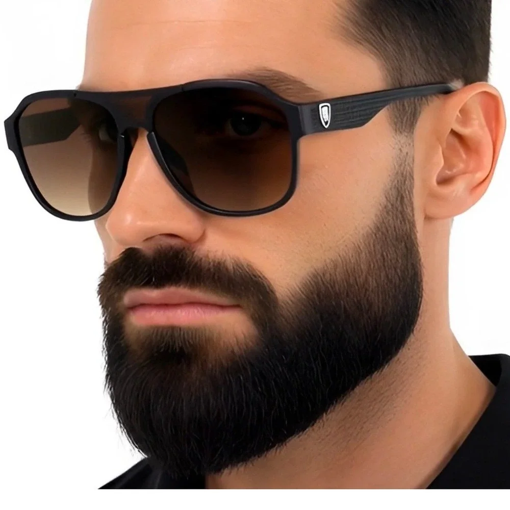 Men's Square Sunglasses Fashion Oversized Shield Sun Glasses Sporty Trendy Style